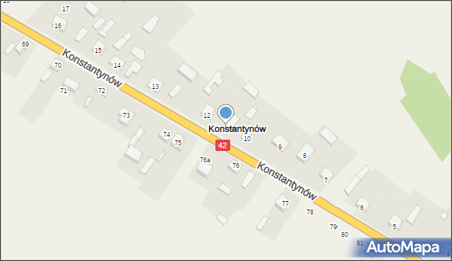Konstantynów, Konstantynów, 11, mapa Konstantynów
