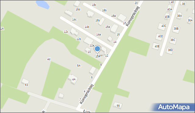 Konstantynów Łódzki, Konopnickiej Marii, 10A, mapa Konstantynów Łódzki