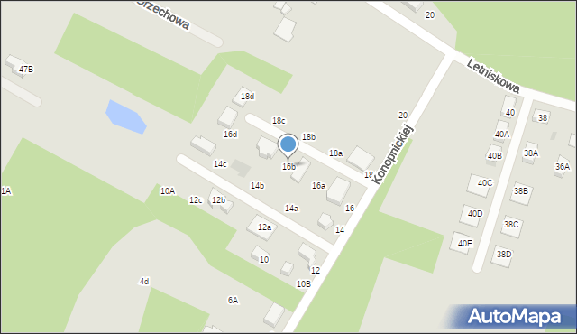 Konstantynów Łódzki, Konopnickiej Marii, 16b, mapa Konstantynów Łódzki