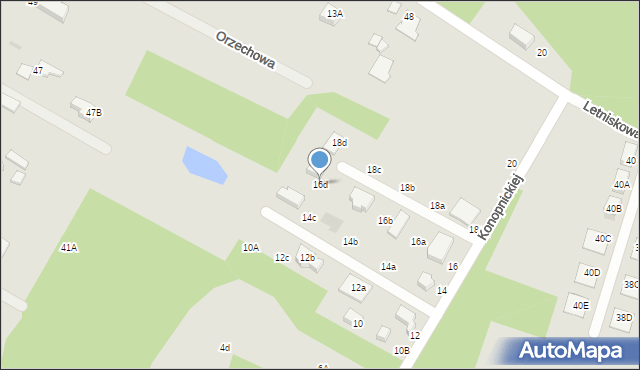 Konstantynów Łódzki, Konopnickiej Marii, 16d, mapa Konstantynów Łódzki