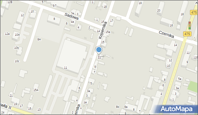 Konstantynów Łódzki, Kopernika Mikołaja, 11, mapa Konstantynów Łódzki