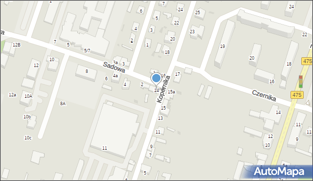 Konstantynów Łódzki, Kopernika Mikołaja, 14, mapa Konstantynów Łódzki