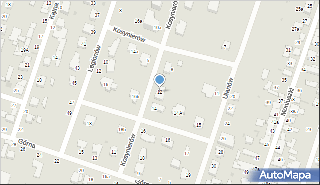 Konstantynów Łódzki, Kosynierów, 12, mapa Konstantynów Łódzki