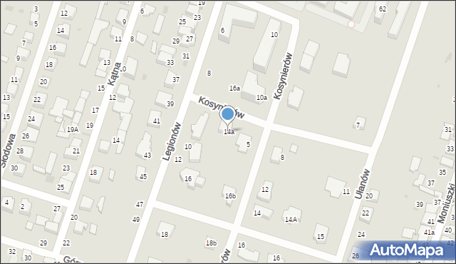 Konstantynów Łódzki, Kosynierów, 14a, mapa Konstantynów Łódzki