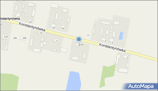 Konstantynówka, Konstantynówka, 5, mapa Konstantynówka