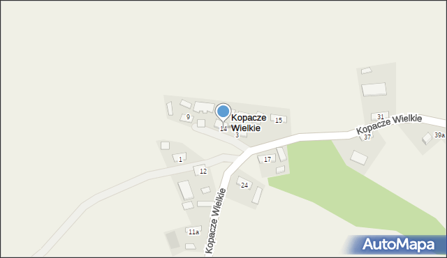 Kopacze Wielkie, Kopacze Wielkie, 14, mapa Kopacze Wielkie