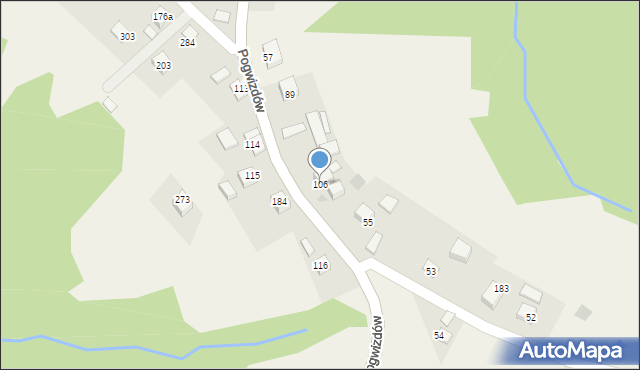 Kopaliny, Kopaliny, 106, mapa Kopaliny