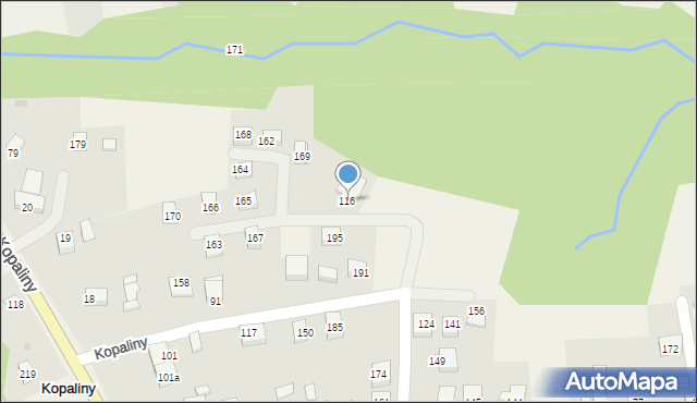 Kopaliny, Kopaliny, 128, mapa Kopaliny