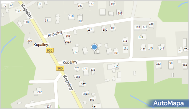 Kopaliny, Kopaliny, 201, mapa Kopaliny