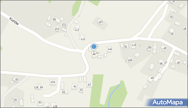 Kopaliny, Kopaliny, 44, mapa Kopaliny