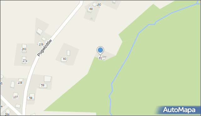 Kopaliny, Kopaliny, 61, mapa Kopaliny
