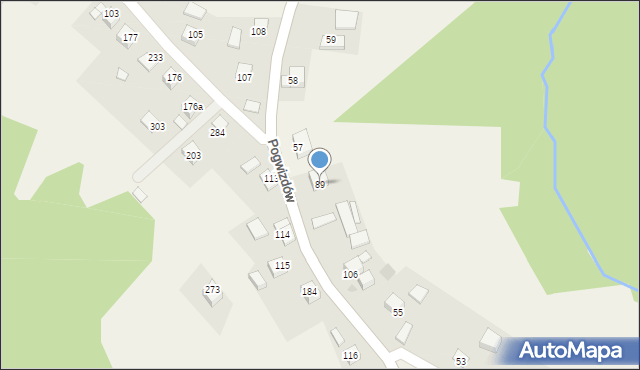 Kopaliny, Kopaliny, 89, mapa Kopaliny