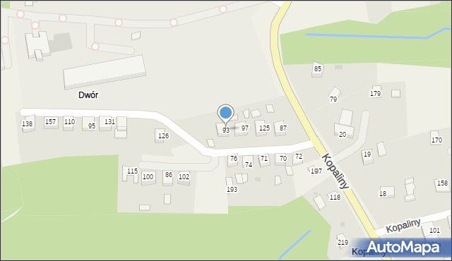 Kopaliny, Kopaliny, 93, mapa Kopaliny