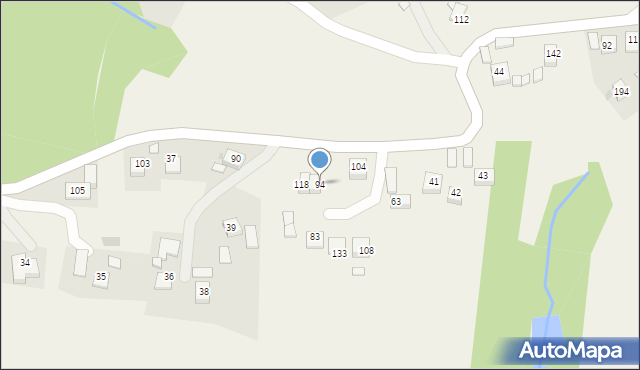Kopaliny, Kopaliny, 94, mapa Kopaliny