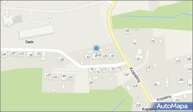 Kopaliny, Kopaliny, 97, mapa Kopaliny