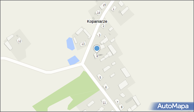 Kopaniarze, Kopaniarze, 4, mapa Kopaniarze