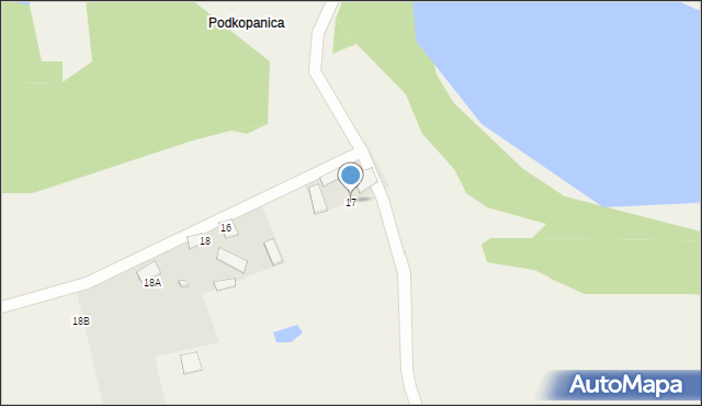 Kopanica, Kopanica, 17, mapa Kopanica