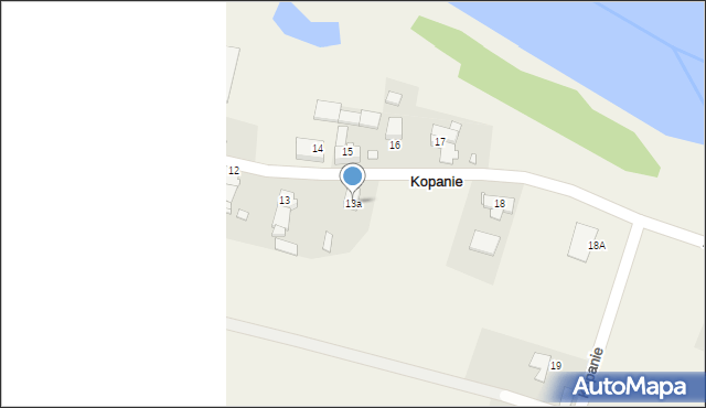 Kopanie, Kopanie, 13a, mapa Kopanie