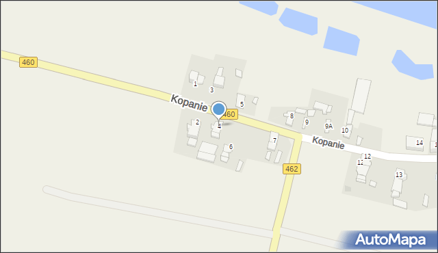 Kopanie, Kopanie, 4, mapa Kopanie