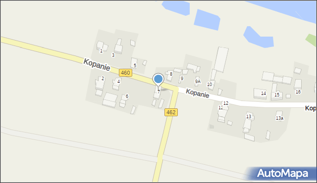 Kopanie, Kopanie, 7, mapa Kopanie