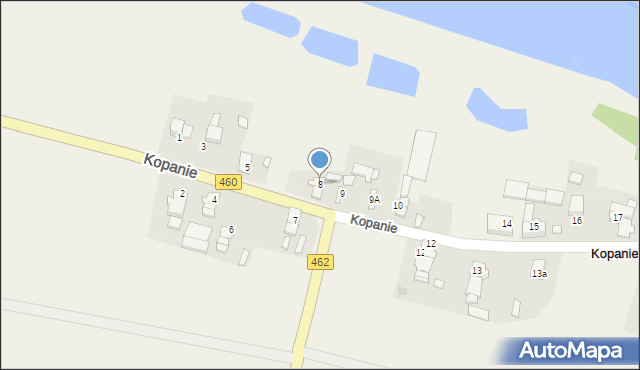 Kopanie, Kopanie, 8, mapa Kopanie