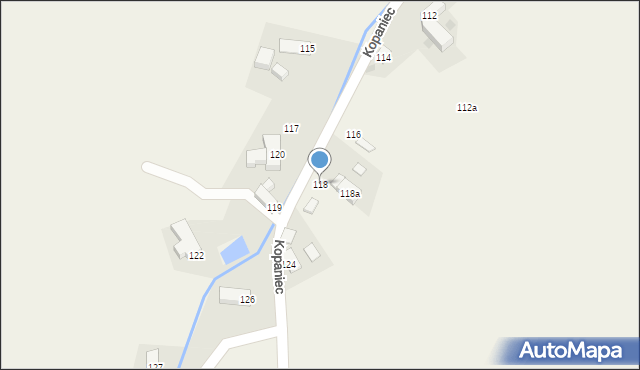 Kopaniec, Kopaniec, 118, mapa Kopaniec