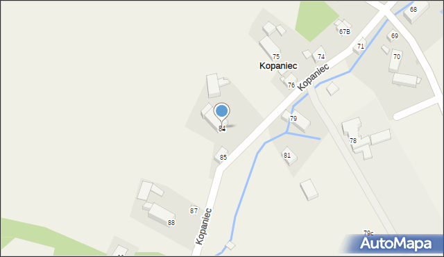 Kopaniec, Kopaniec, 84, mapa Kopaniec