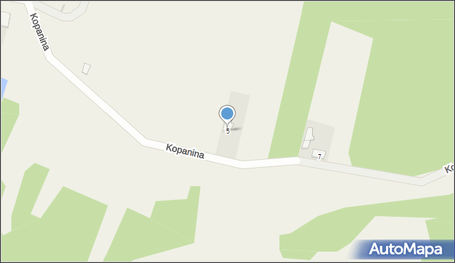 Kopanina, Kopanina, 5, mapa Kopanina