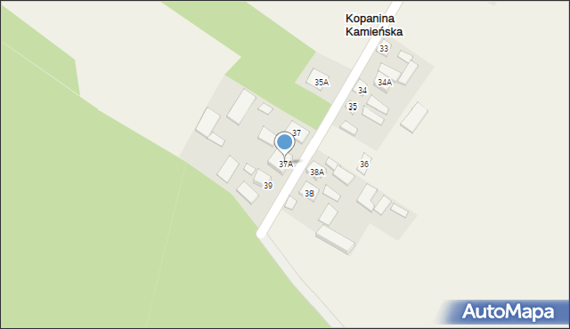 Kopanina Kamieńska, Kopanina Kamieńska, 37A, mapa Kopanina Kamieńska