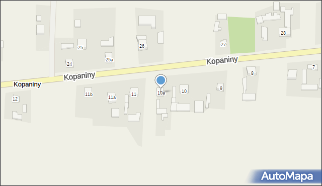 Kopaniny, Kopaniny, 10a, mapa Kopaniny