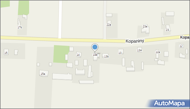 Kopaniny, Kopaniny, 14a, mapa Kopaniny