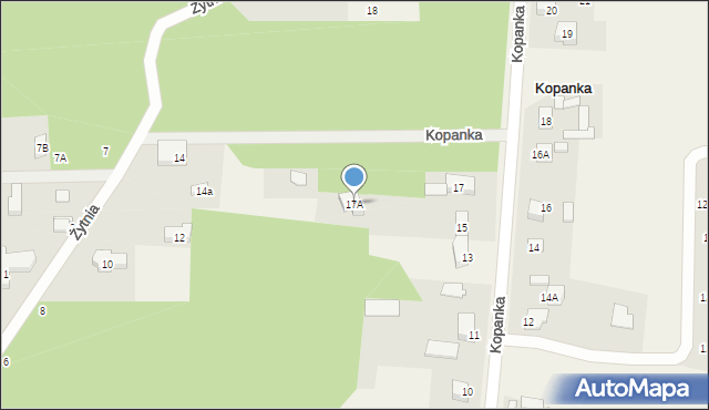Kopanka, Kopanka, 17A, mapa Kopanka