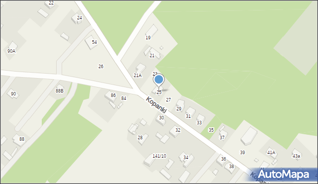 Kopanki, Kopanki, 25, mapa Kopanki