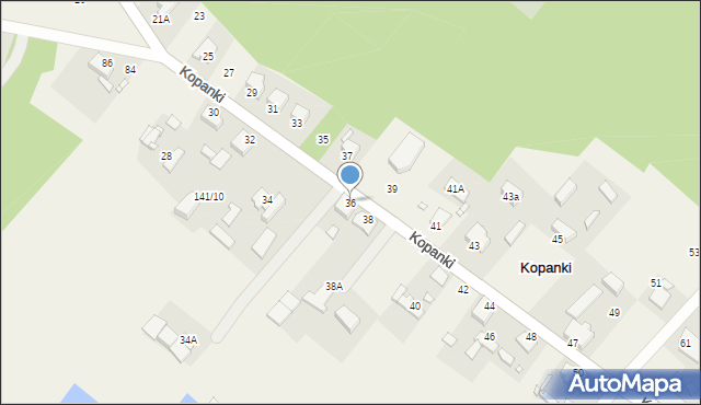 Kopanki, Kopanki, 36, mapa Kopanki