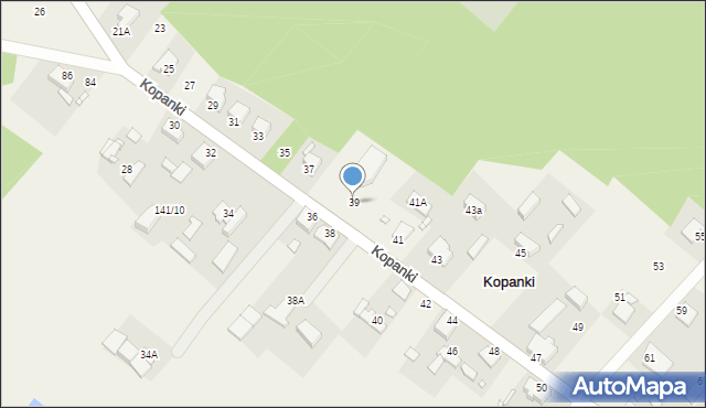 Kopanki, Kopanki, 39, mapa Kopanki