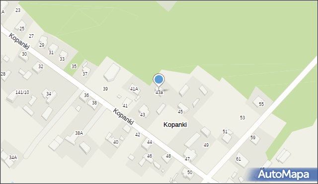Kopanki, Kopanki, 43a, mapa Kopanki