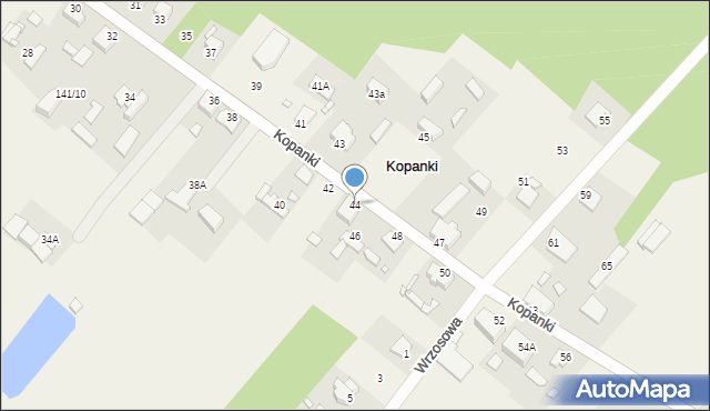 Kopanki, Kopanki, 44, mapa Kopanki