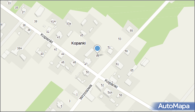 Kopanki, Kopanki, 49, mapa Kopanki