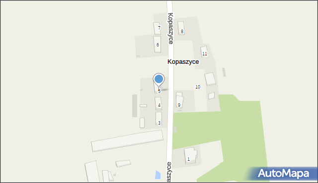 Kopaszyce, Kopaszyce, 5, mapa Kopaszyce