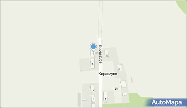 Kopaszyce, Kopaszyce, 7, mapa Kopaszyce