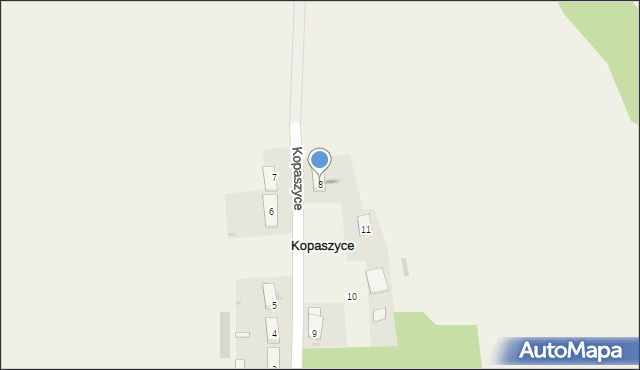 Kopaszyce, Kopaszyce, 8, mapa Kopaszyce