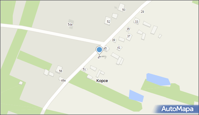 Kopce, Kopce, 47, mapa Kopce