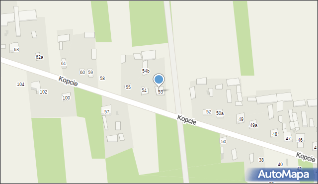 Kopcie, Kopcie, 54A, mapa Kopcie