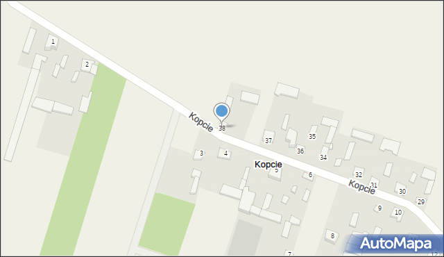 Kopcie, Kopcie, 38, mapa Kopcie