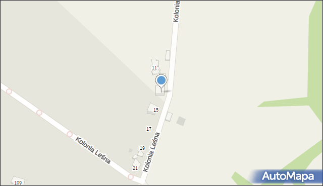 Kopciowice, Kolonia Leśna, 9, mapa Kopciowice