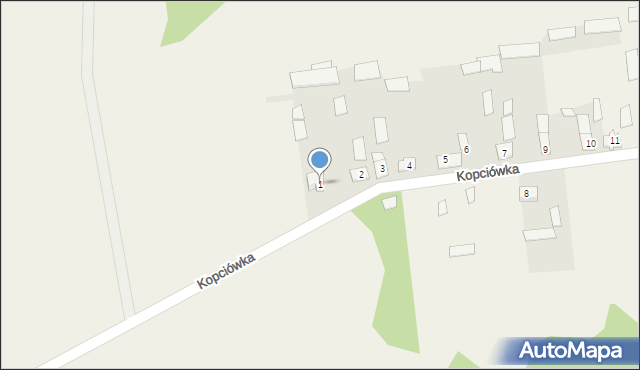 Kopciówka, Kopciówka, 1, mapa Kopciówka