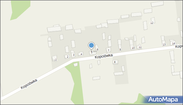 Kopciówka, Kopciówka, 5, mapa Kopciówka