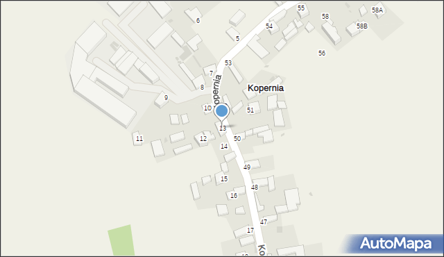 Kopernia, Kopernia, 13, mapa Kopernia