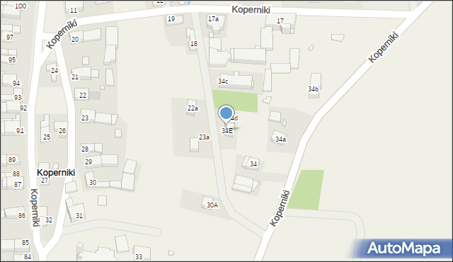 Koperniki, Koperniki, 34E, mapa Koperniki