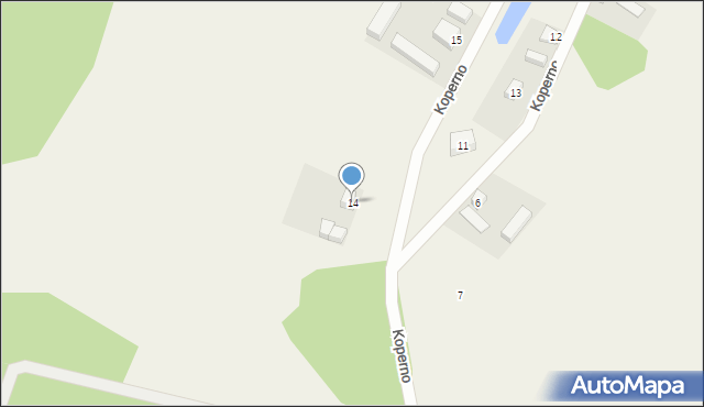 Koperno, Koperno, 14, mapa Koperno